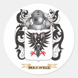 Sticker Rond Manteau de Maxwell des bras (crête de famille)
