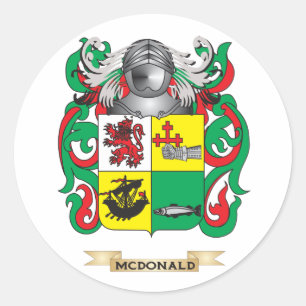 Sticker Rond Manteau de McDonald (ardoise) des bras (crête de