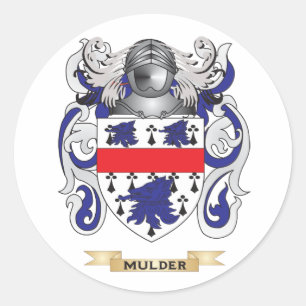 Sticker Rond Manteau de Mulder des bras (crête de famille)