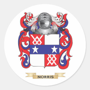 Sticker Rond Manteau de Norris des bras (crête de famille)