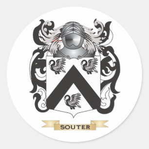 Sticker Rond Manteau de Souter des bras (crête de famille)