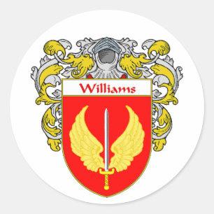 Sticker Rond Manteau de Williams des bras (enveloppés)