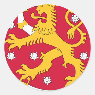 Sticker Rond Manteau des bras de la Finlande - le Suomen