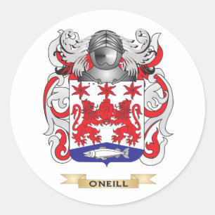 Sticker Rond Manteau d'O'Neill des bras (crête de famille)