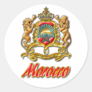 Sticker Rond Manteau du Maroc des bras