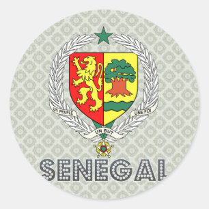 Sticker Rond Manteau du Sénégal des bras