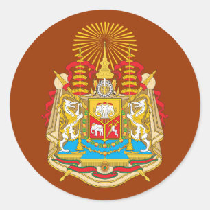 Sticker Rond Manteau du Siam des bras