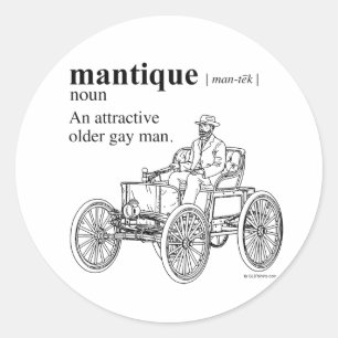 STICKER ROND MANTIQUE