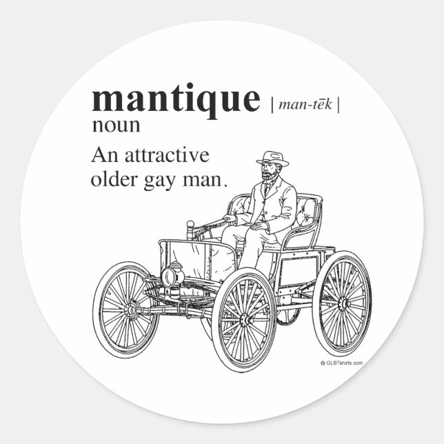 STICKER ROND MANTIQUE (Devant)