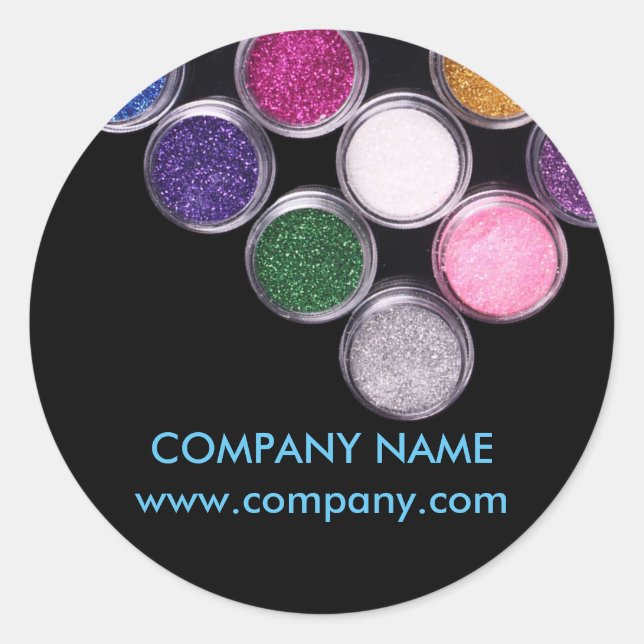 Sticker Rond maquillage cosmétique coloré Cosmetologue (Devant)