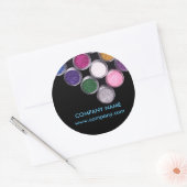 Sticker Rond maquillage cosmétique coloré Cosmetologue (Enveloppe)