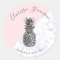 Maquillage rose ananas élégant et coloré