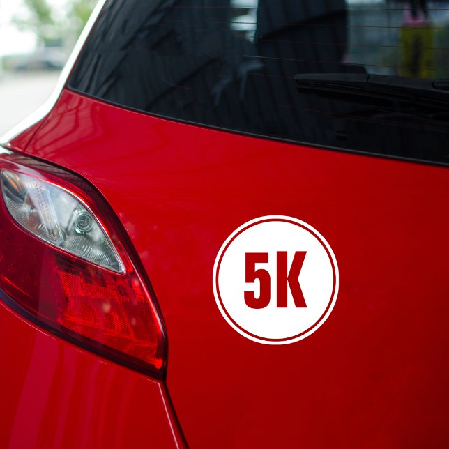 Sticker Rond marathon de 5 km (
5K 10K 13.1 26.2 Car Decal Half Marathon Finisher Marathon Runner Check List Vinyl Window Decal Bum)