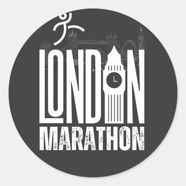 Sticker Rond Marathon de Londres (Devant)