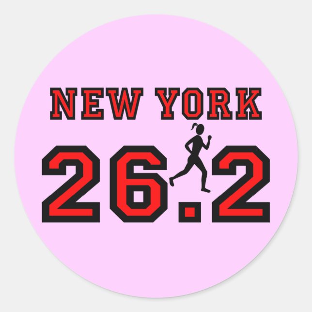 Sticker Rond Marathon de New York (Devant)