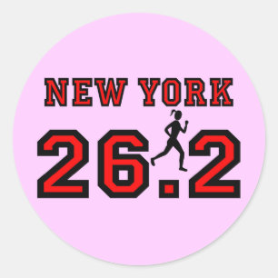 Sticker Rond Marathon de New York