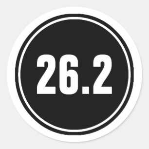 Sticker Rond Marathon en cours 26.2