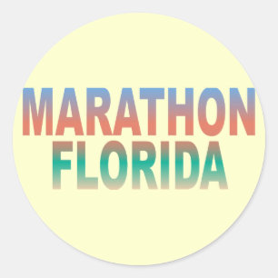 Sticker Rond Marathon Florida Keys