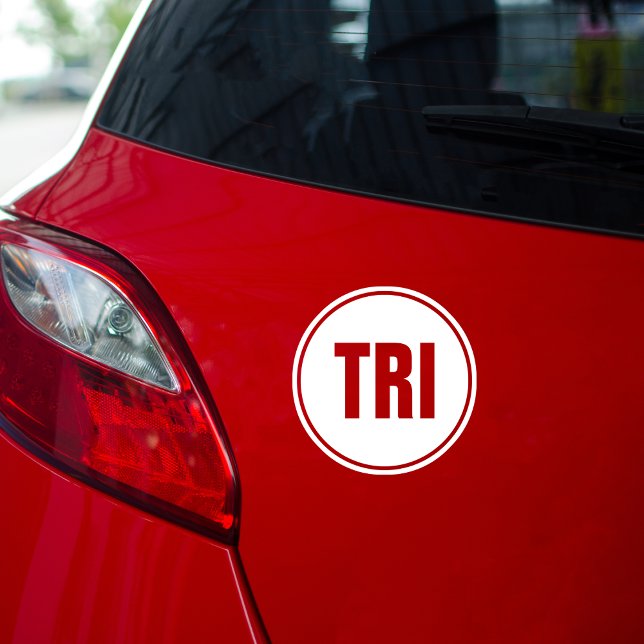 Sticker Rond Marathon TRI Running  (Créateur téléchargé)