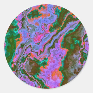 Sticker Rond Marbre aigre