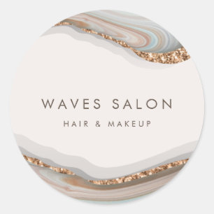 Sticker Rond Marbre d'Agate