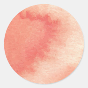 Sticker Rond Marbre rose Motif Aquarelle dégradé Classic Ro