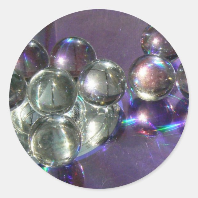 Sticker Rond Marbres merveilleuses (Devant)