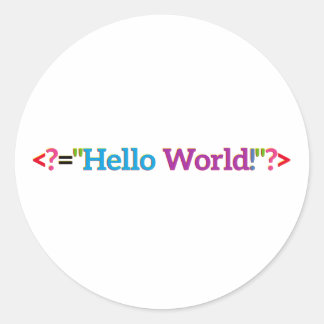 Sticker Rond Marchandises bébé nerd