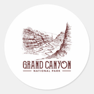 Sticker Rond Marchandises du Parc national du Grand Canyon Gran