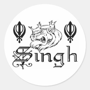 Sticker Rond Marchandises sikhes de Khanda Khalsa de Punjabi