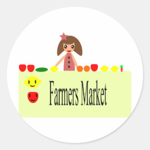 Sticker Rond Marché agricole 2.0 51Z