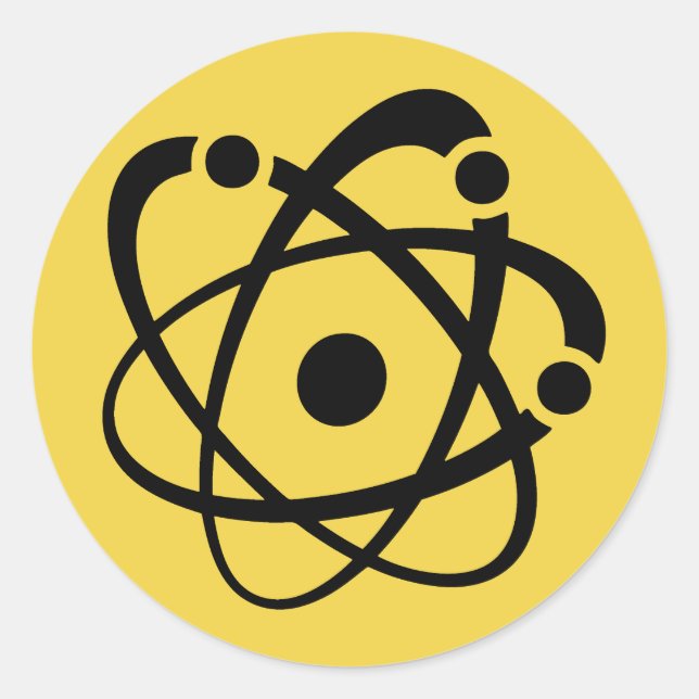 Sticker Rond Marche atomique (Devant)