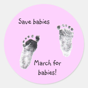 Sticker Rond Marche pour une cause