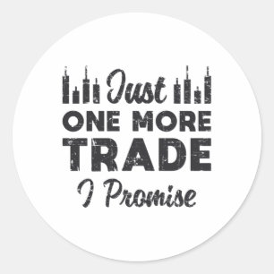 Sticker Rond Marché stock juste un commerce de plus je promets 