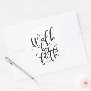 Sticker Rond Marcher Par La Foi 2 Corinthiens 5:7