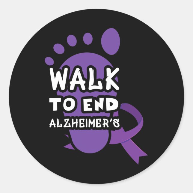 Sticker Rond Marcher Pour Terminer Heimer Heimers Sensibilisati (Devant)