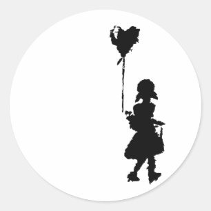 Sticker Rond marchez votre coeur