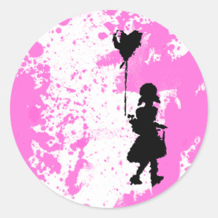 Sticker Rond marchez votre coeur