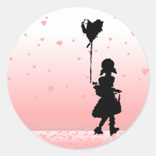 Sticker Rond marchez votre coeur