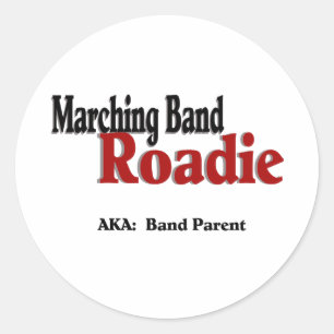 Sticker Rond Marching Band Roadie