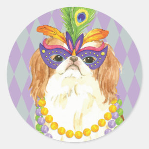 Sticker Rond Mardi Gras Chin japonais