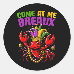 Sticker Rond Mardi Gras Gras Mardi Nouvel An Hommes De La Nouve