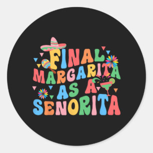 Sticker Rond Margarita Finale Comme Bachelor De L'Équipe De Mar