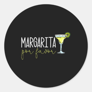 Sticker Rond Margarita Por Favoriser Margarita Lover Margarita