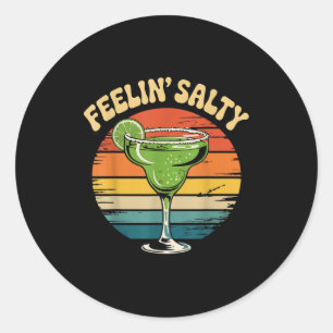 Sticker Rond Margarita se sentant salée cinq de mayo drôle