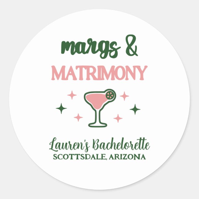 Sticker Rond Margs & Matrimoni (Devant)
