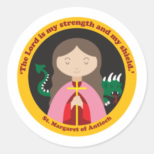 Sticker Rond Marguerite d'Antioche