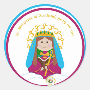 Sticker Rond Marguerite d'Ecosse