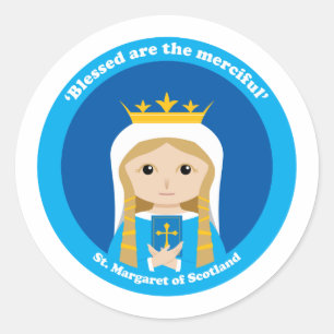 Sticker Rond Marguerite d'Ecosse