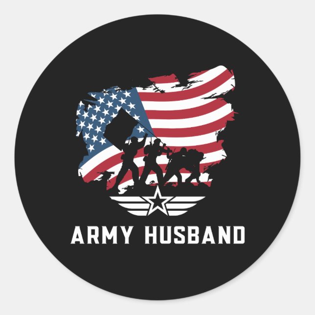 Sticker Rond Mari de l'Armée (Devant)